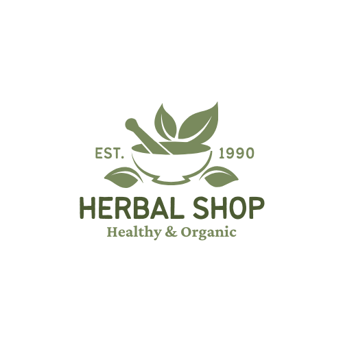 Green Natural Herbal Medicine Glyph Leaf Health Logo